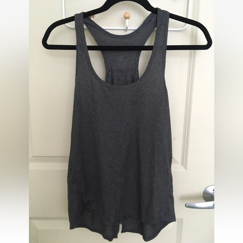 Lululemon Dark Gray Salute the Sun Tie Tank Size 4